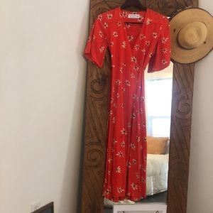Faithfull Summer Daisies Maxi Dress size S